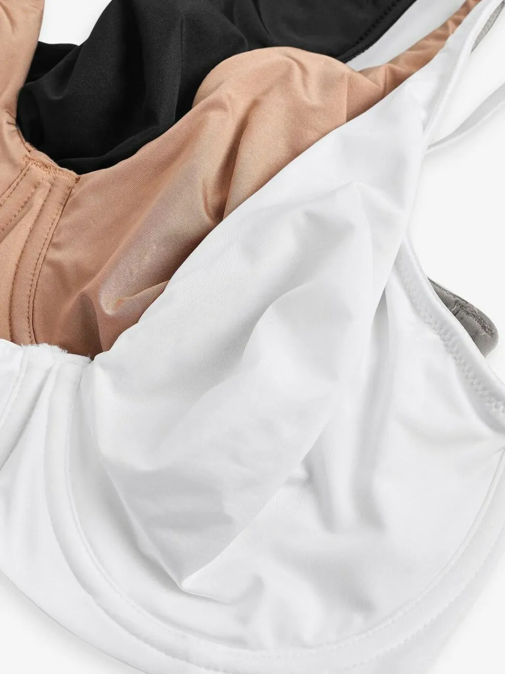 Next Non Pad Full Cup DD+ Microfibre Smoothing Ultimate Comfort T-Shirt Bras 3 Pack^Women Dd+ Range