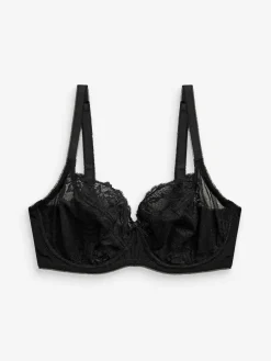 Next Black/White/Praline Nude Non Pad Balcony DD+ Lace Bras 3 Pack^Women Dd+ Range