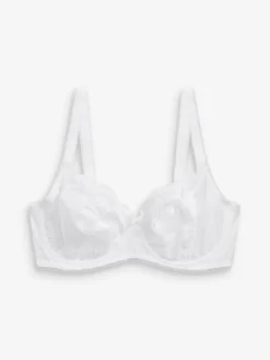 Next Black/White/Praline Nude Non Pad Balcony DD+ Lace Bras 3 Pack^Women Dd+ Range