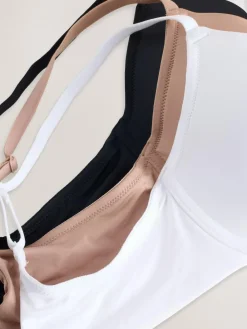 Next Black/White/Praline Nude Pad Full Cup A-E Ultimate Comfort Smoothing T-Shirt Bras 3 Pack^Women Bras|All Lingerie