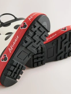 Next Black/White/Red Minnie Mouse Handle Wellies^ Boots