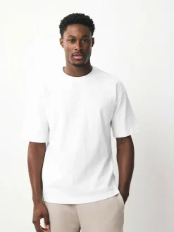 Next Relaxed Fit Heavyweight T-Shirts 5 Pack^ Nightwear|Tops & T-Shirts