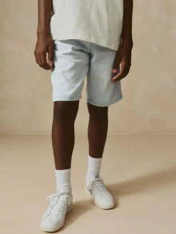 Online Next Bermuda Pull On Denim Shorts (3-16yrs) Bleach