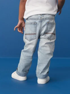 Best Next Regular Fit Comfort Stretch Jeans (3mths-7yrs) Bleach Denim