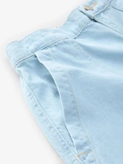 Sale Next Utility Lightweight 100% Cotton Denim Shorts Bleach