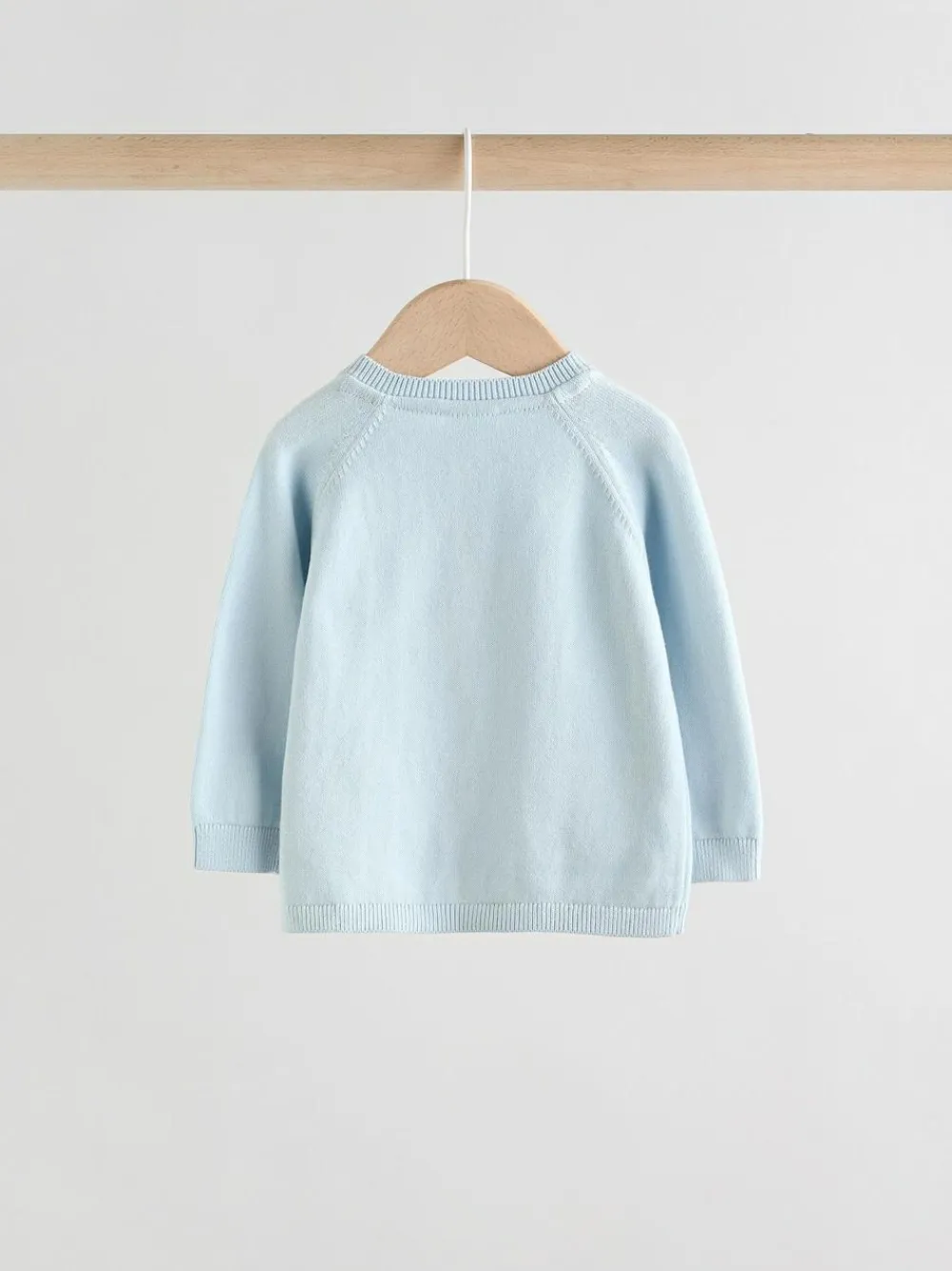 Sale Next Blue 100% Cotton Knitted Baby Cardigans 2 Pack (0mths-3yrs)
