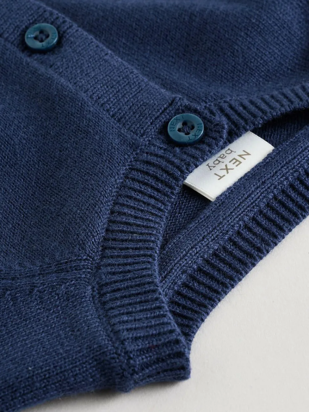 Sale Next Blue 100% Cotton Knitted Baby Cardigans 2 Pack (0mths-3yrs)