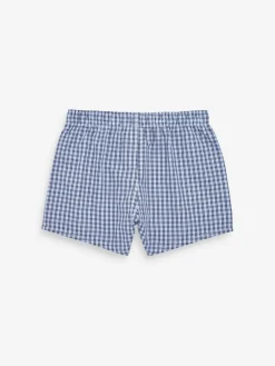 Sale Next Blue 100% Cotton Woven Trunks 3 Pack (2-16yrs)