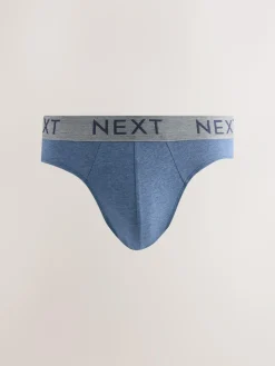 Sale Next 10 pack Cotton Rich Briefs Blue / Grey Marl