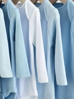 Discount Next Blue 7 Pack Baby Long Sleeve Bodysuits