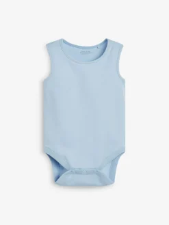 Next Blue 7 Pack Baby Vest Bodysuits^BOY Bodysuits & Vests|Vests