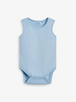 Next Blue 7 Pack Baby Vest Bodysuits^BOY Bodysuits & Vests|Vests