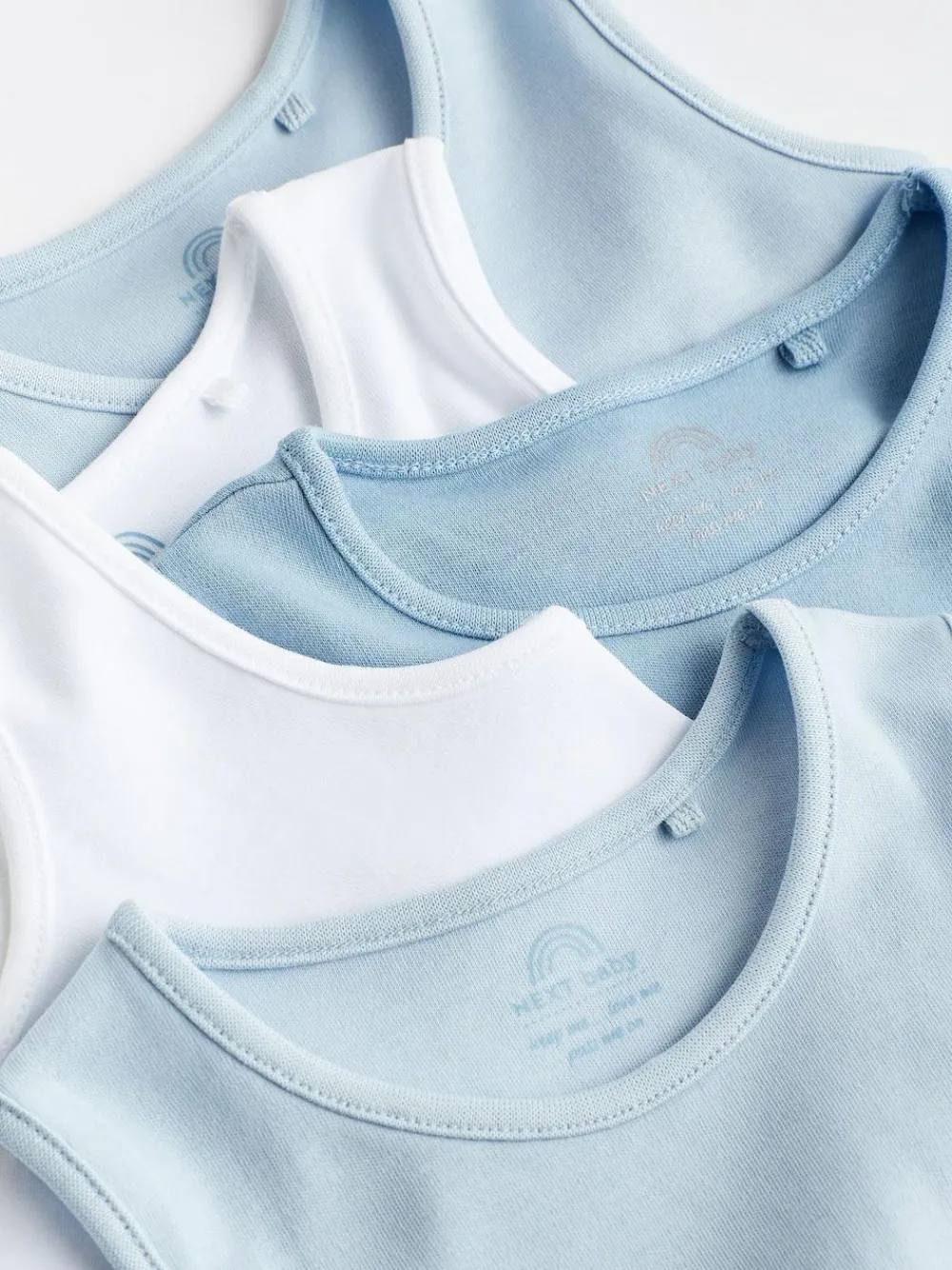 Next Blue 5 Pack Baby Vest Bodysuits^BOY Baby Winter Clothing|Bodysuits & Vests