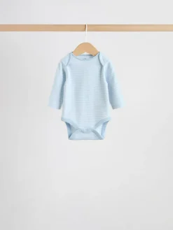 Sale Next Blue 5 Pack Long Sleeved Baby Bear Bodysuit