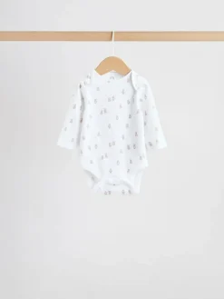 Sale Next Blue 5 Pack Long Sleeved Baby Bear Bodysuit