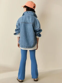 Next Blue 1 Pack Rib Flare Leggings (3-16yrs)^ Pants & Leggings|Pants & Leggings