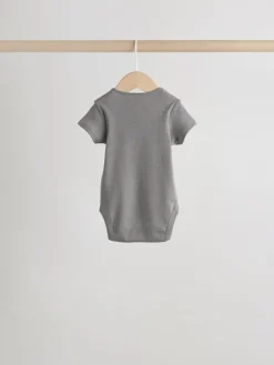 Hot Next Blue 5 Pack Short Sleeve Baby Bodysuits