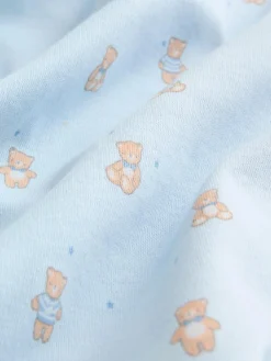 Next Blue 5 Pack Short Sleeve Baby Bear Bodysuit^BOY Bodysuits & Vests|Vests