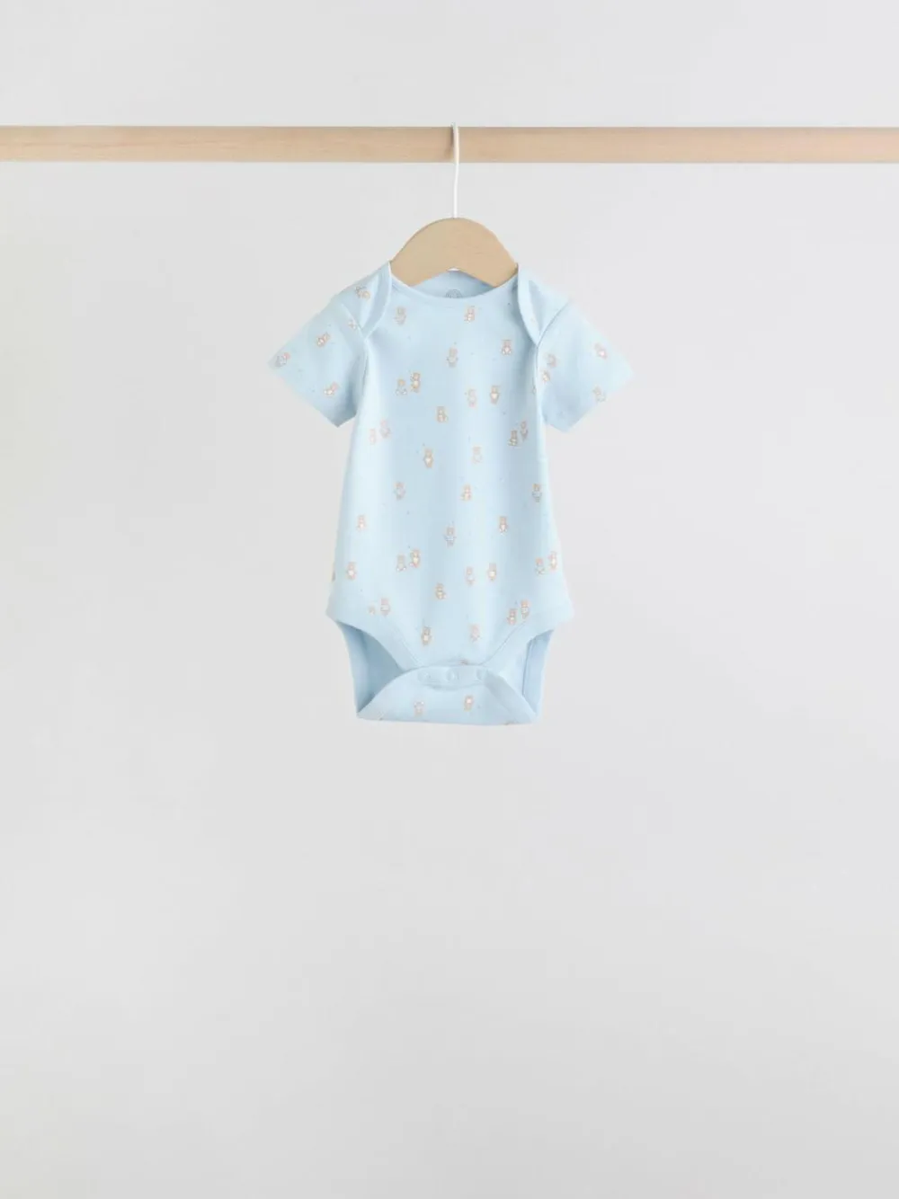 Next Blue 7 Pack Short Sleeve Baby Bear Bodysuit^BOY Bodysuits & Vests|Vests