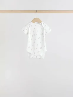 Next Blue 7 Pack Short Sleeve Baby Bear Bodysuit^BOY Bodysuits & Vests|Vests