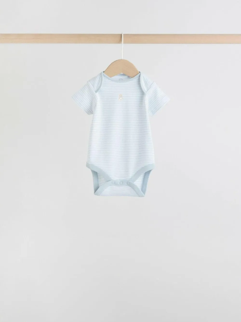 Next Blue 7 Pack Short Sleeve Baby Bear Bodysuit^BOY Bodysuits & Vests|Vests