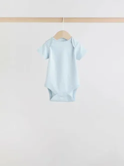 Next Blue 7 Pack Short Sleeve Baby Bear Bodysuit^BOY Bodysuits & Vests|Vests