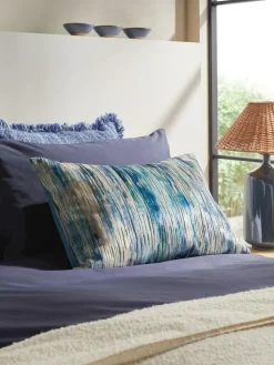 Next 40 x 59cm Haze Velvet Stripe Cushion^ Cushions & Throws