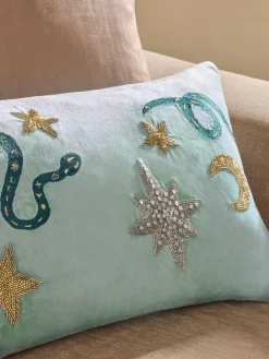 Next Blue 50 X 30cm Universe Embellished Icons Cushion^ Cushions & Throws