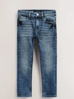 Online Next Blue Acid Wash Skinny Fit Stretch Jeans (3-17yrs)