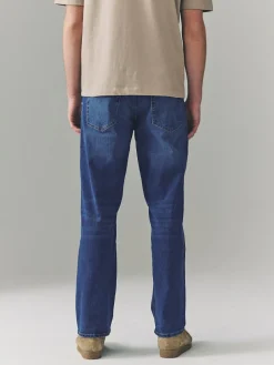 Best Next Blue Authentic Single Straight Fit Classic Stretch Jeans