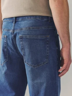 Best Next Blue Authentic Single Straight Fit Classic Stretch Jeans