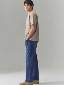 Best Next Blue Authentic Single Straight Fit Classic Stretch Jeans