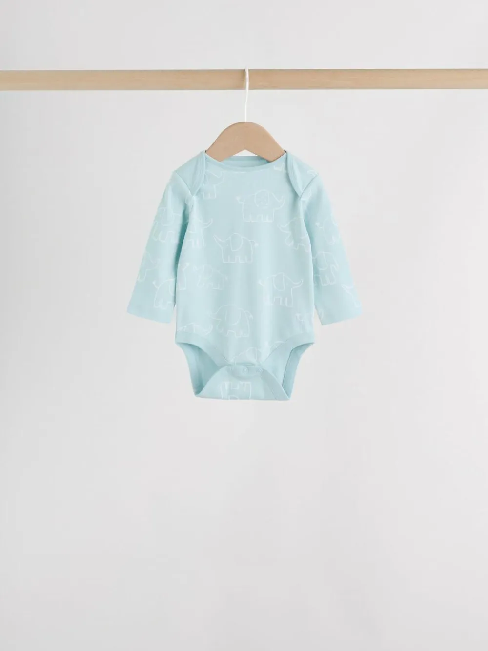 Discount Next Blue Baby Elephant Long Sleeved Bodysuits 5 Pack