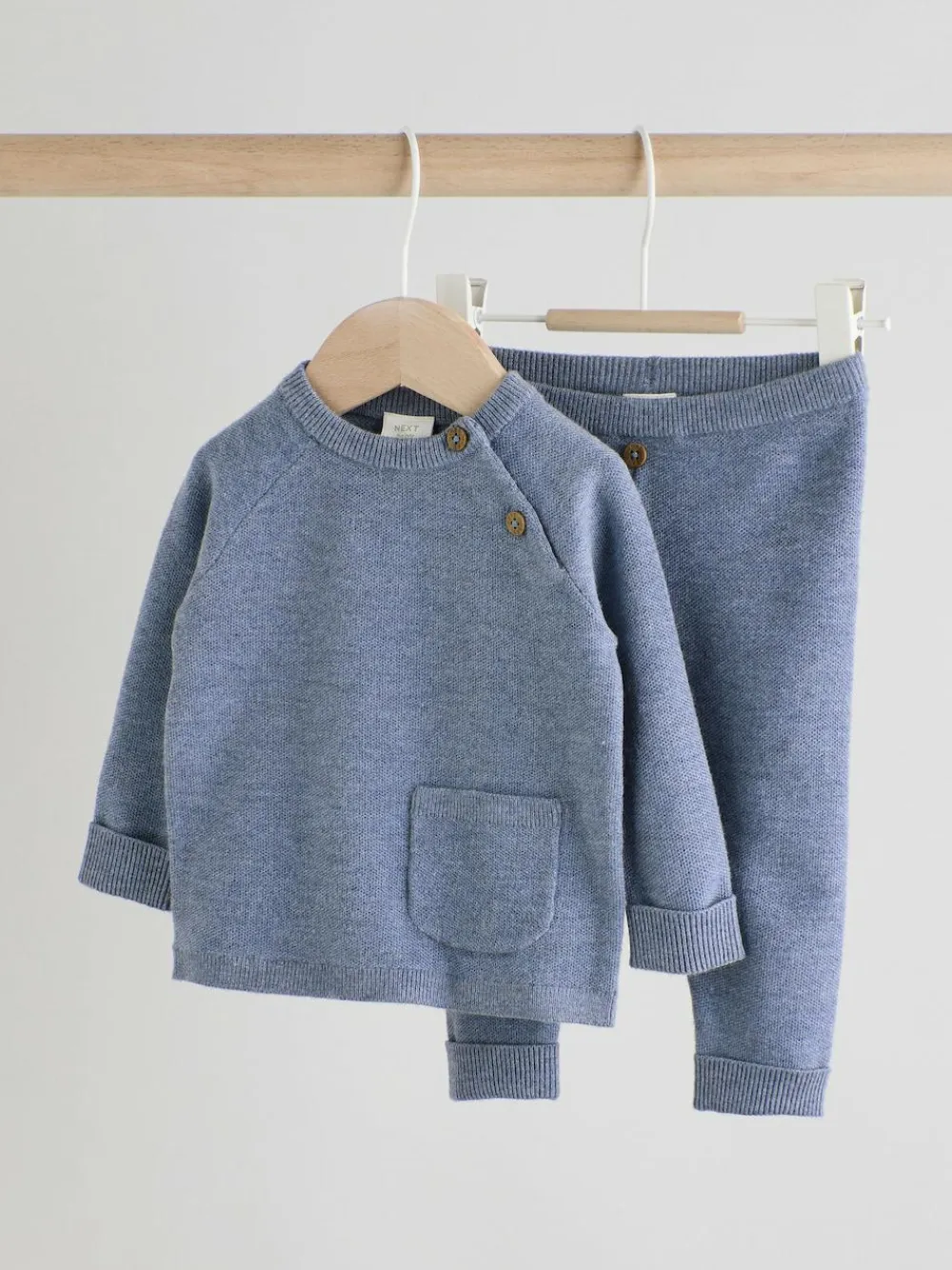 Discount Next Baby Knitted Jumper and Leggings Set (0mths-2yrs) Blue