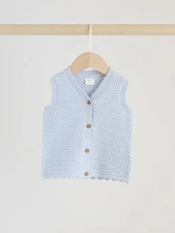 Next Blue Baby Knitted Top and Leggings Set 2 Piece (0mths-2yrs)^ Sets & Coords|Knitwear