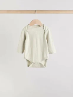 Next Blue Baby Long Sleeve Bodysuits 5 Pack^BOY Multipacks|Bodysuits & Vests