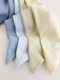 Hot Next Baby Muslins Cloths 4 Pack Blue