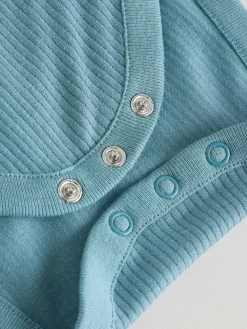 Next Blue Baby Short Sleeve Bodysuits 5 Pack^BOY Newborn Clothing|Multipacks