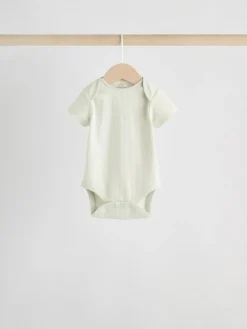 Next Blue Baby Short Sleeve Bodysuits 5 Pack^BOY Newborn Clothing|Multipacks