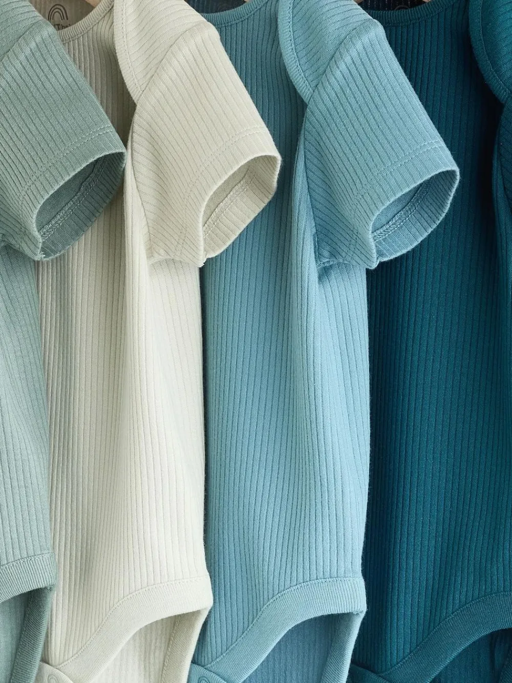 Next Blue Baby Short Sleeve Bodysuits 5 Pack^BOY Newborn Clothing|Multipacks