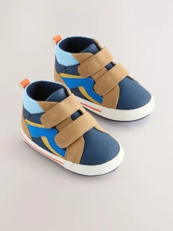 New Next Baby Touch Fastening Trainers (0-2mths) Blue