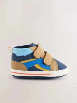 New Next Baby Touch Fastening Trainers (0-2mths) Blue