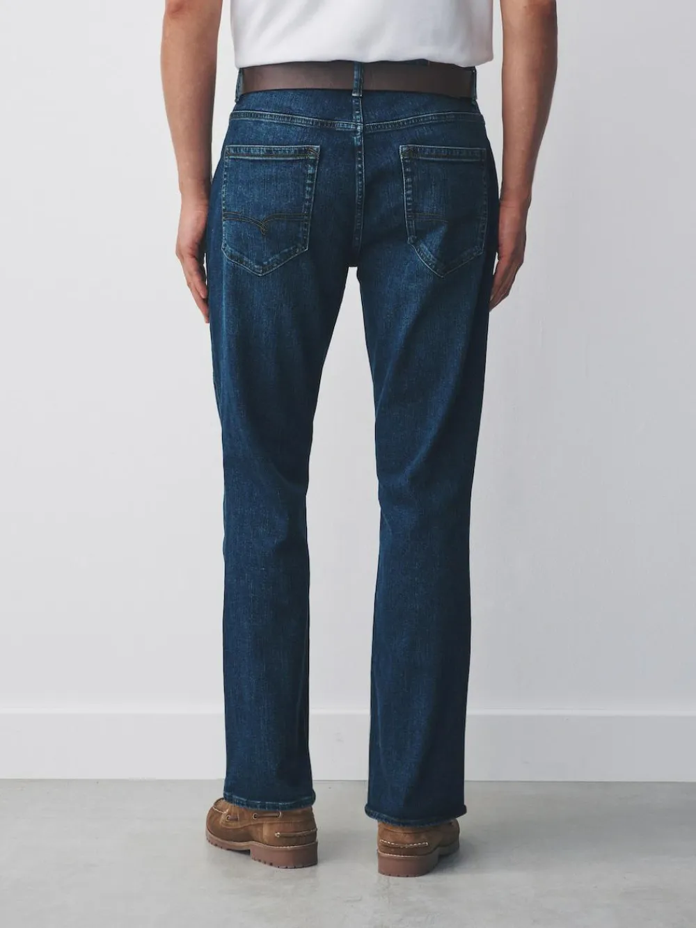 Next Blue Bootcut Signature Belted Jeans^ Jeans|Jeans