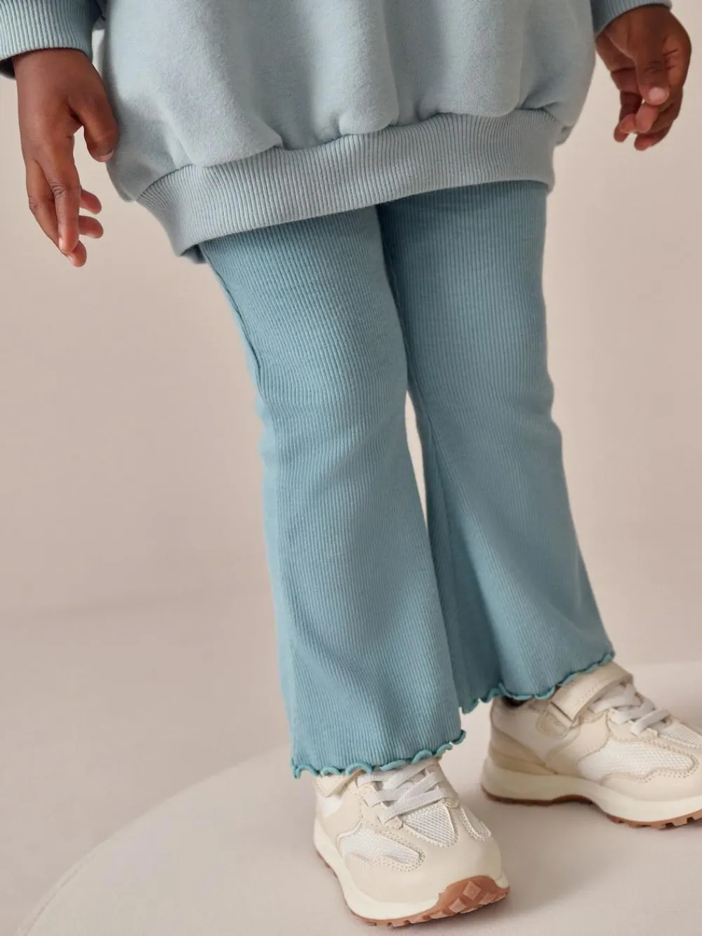 Outlet Next Bow Sweatshirt & Flare Leggings Set (3mths-7yrs) Blue