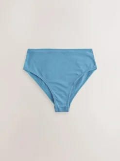 Discount Next Blue Bows High Waist High Leg Cotton Rich Knickers 7 Pack