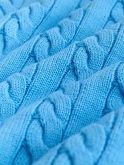 Sale Next Blue Cable Knit Crew Neck Jumper (3-16yrs)