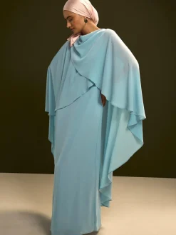 Clearance Next Cape Maxi Dress Blue