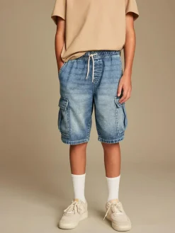 New Next Cargo Shorts (3-16yrs) Blue