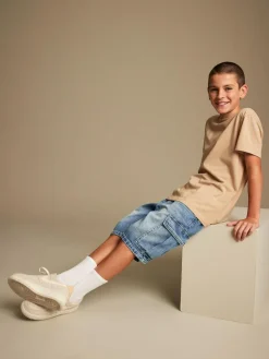 New Next Cargo Shorts (3-16yrs) Blue