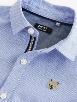 Outlet Next Blue Character Long Sleeve Long Sleeve Oxford Shirt (3mths-7yrs)